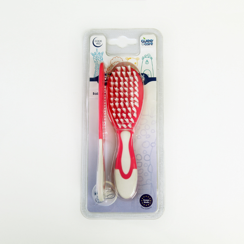 ست برس و شانه نوزاد وی‌کر Wee Care کد 403 – مناسب موهای لطیف نوزاد