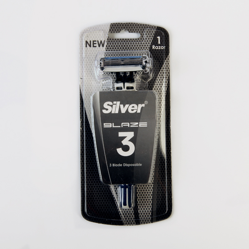 تیغ اصلاح سیلور مدل Blaze 3 – سه‌تیغه یک‌بارمصرف (تک عددی)