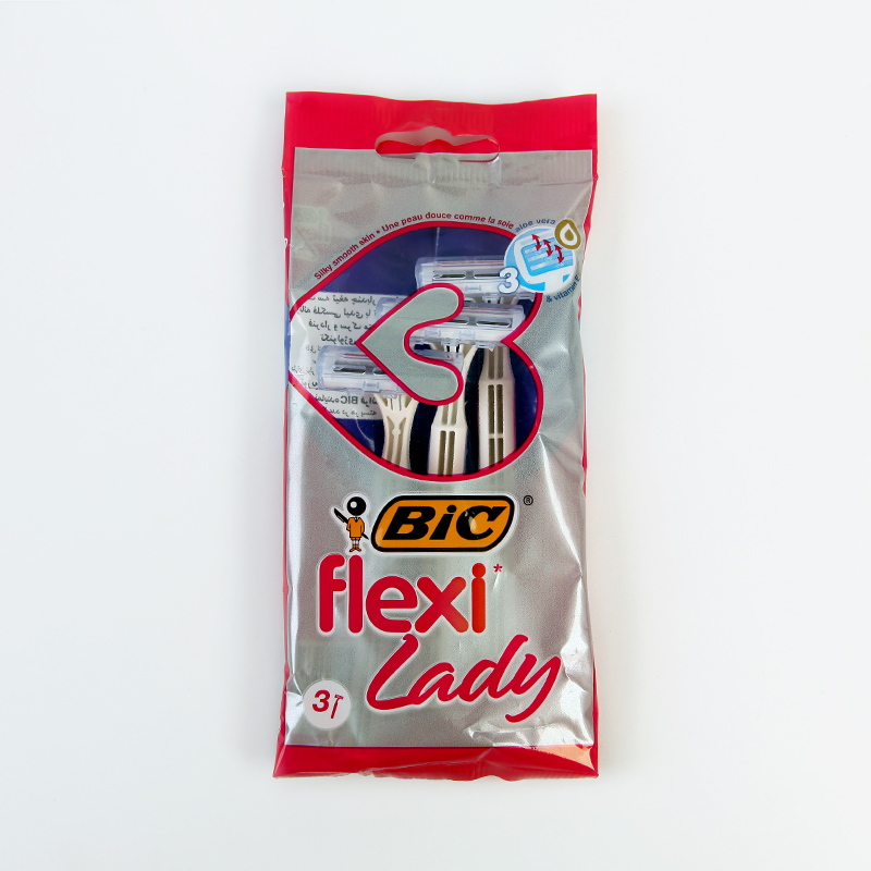 تیغ اصلاح بانوان BIC مدل Flexi Lady – سه‌تیغه، بسته ۳ عددی