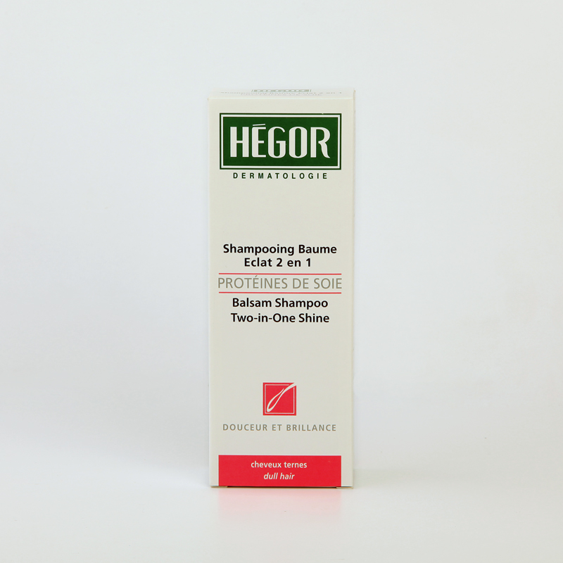 شامپو بام دوکاره هگور با پروتئین ابریشم – مناسب موهای کدر و بی‌درخشندگی