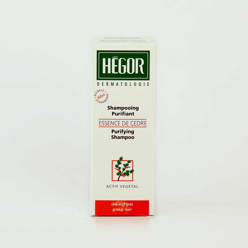 شامپو پاک‌کننده هگور با عصاره سرو (Essence de Cèdre) – مناسب موهای چرب
