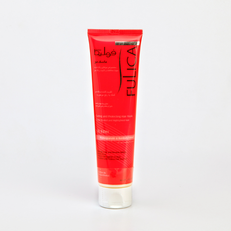 ماسک موی فولیکا مخصوص موهای رنگ‌شده و آسیب‌دیده حاوی فیلتر UV و عصاره انار و باباآدم