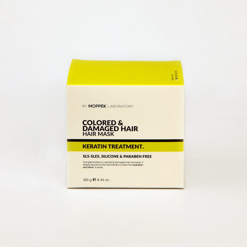ماسک موی مپک (Moppek) مخصوص موهای رنگ‌شده و آسیب‌دیده مدل Keratin Treatment بدون سولفات، پارابن و سیلیکون – 300 گرم