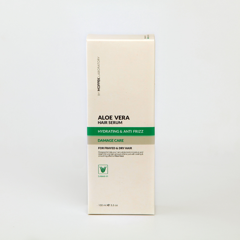 سرم موی آلوئه‌ورا مپک (Moppek) آبرسان و ضد وز، مخصوص موهای خشک و آسیب‌دیده – 100 میل (Leave-in)