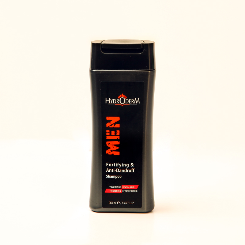 شامپو مردانه هیدرودرم (Hydroderm Men) ضد شوره و تقویت‌کننده – حجم‌دهنده و ضخیم‌کننده مو – 250 میل