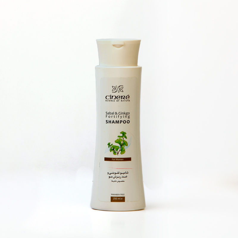 شامپو تقویتی و ضد ریزش بانوان سینره (Cinere) حاوی ساوپالمتو و جینکوبیلوبا – 250 میل