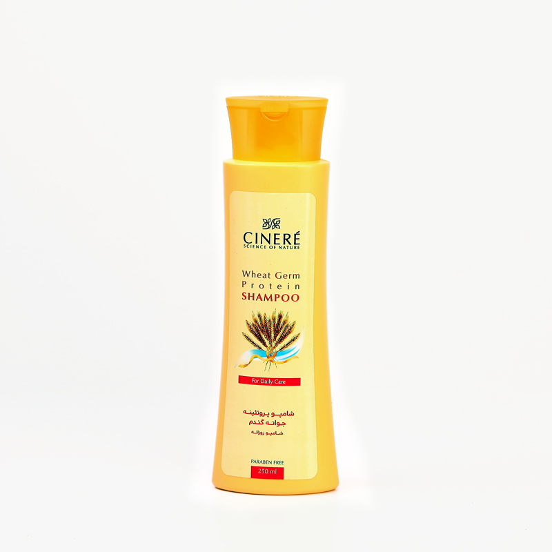 شامپو پروتئینه جوانه گندم سینره – تقویت‌کننده و نرم‌کننده مو – مناسب مصرف روزانه – 250 میل