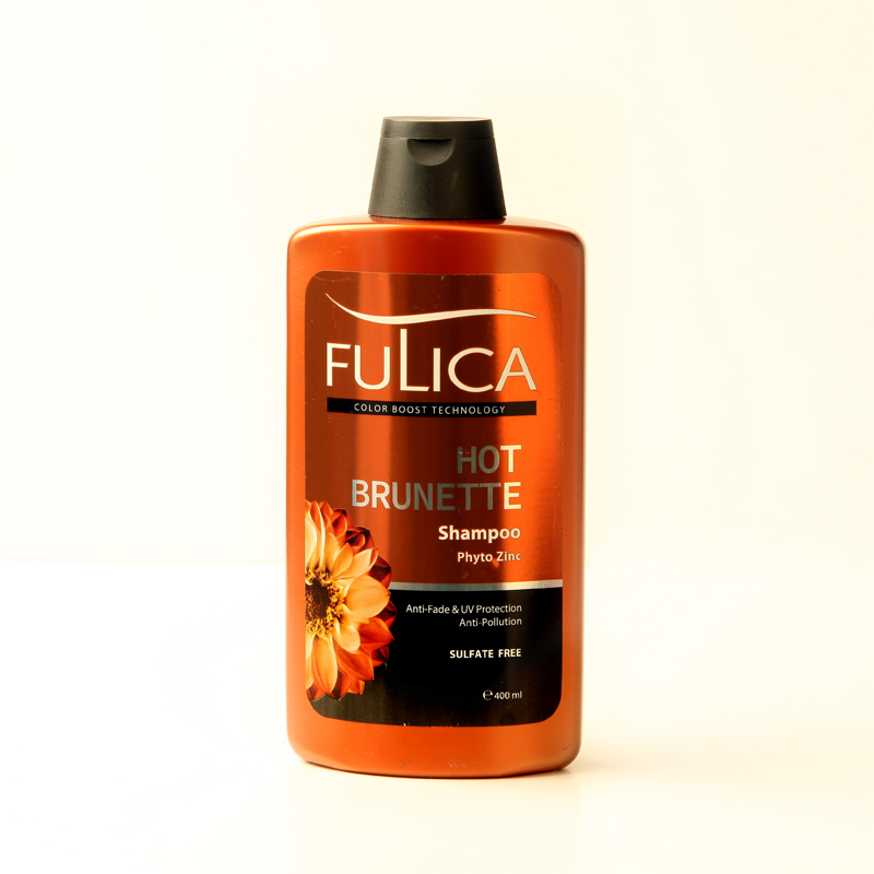 شامپو فولیکا Hot Brunette مخصوص موهای قهوه‌ای، شکلاتی و فندقی (Fulica Hot Brunette Shampoo – Color Boost Technology)