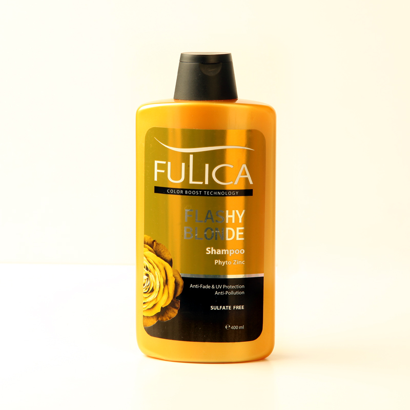 شامپو فولیکا Flashy Blonde مخصوص موهای بلوند و دکلره (Fulica Flashy Blonde Shampoo – Color Boost Technology)