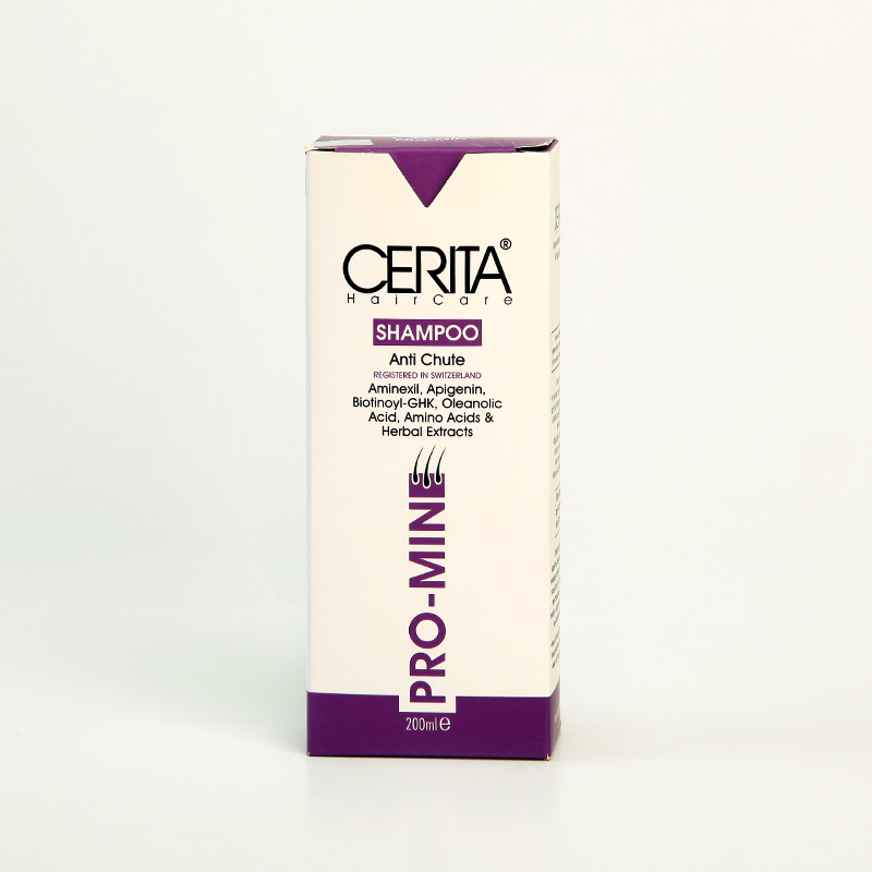 شامپو ضدریزش سریتا مدل PRO-MIN حاوی آمینکسیل، بیوتین و آمینواسیدها – 200 میل