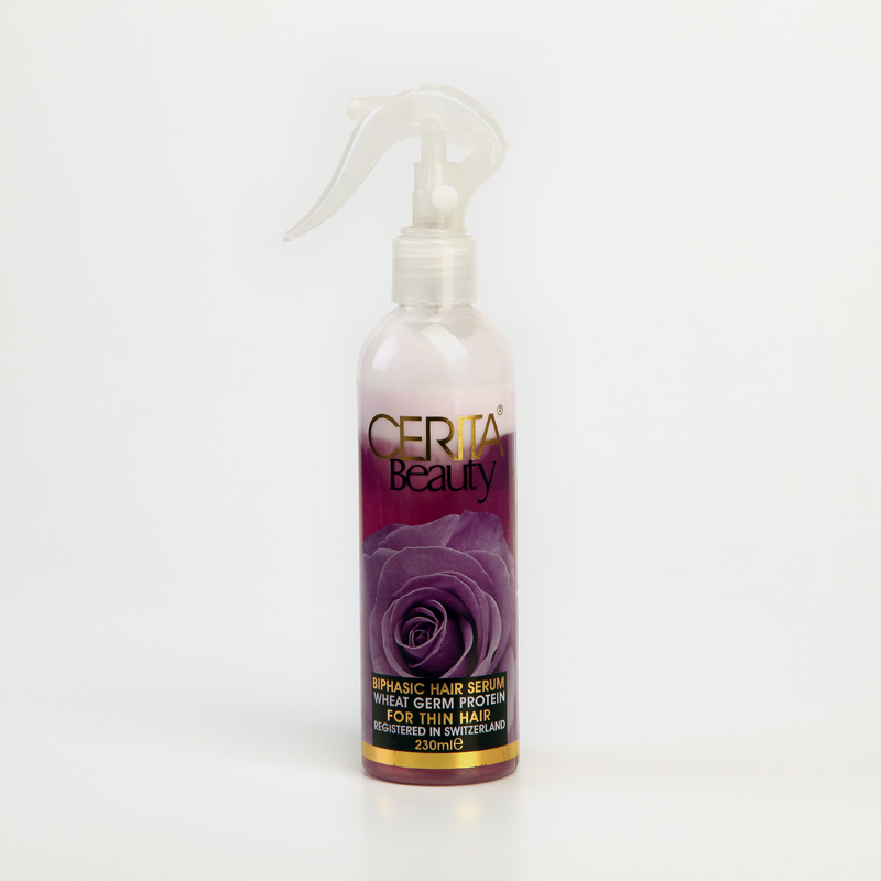 سرم دوفاز سریتا بیوتی مخصوص موهای نازک و کم‌حجم – حاوی پروتئین جوانه گندم 230 میل