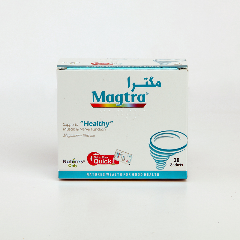 ساشه مگترا Magtra 300 mg – تقویت عملکرد عضلات و اعصاب، جذب سریع (۳۰ عددی)