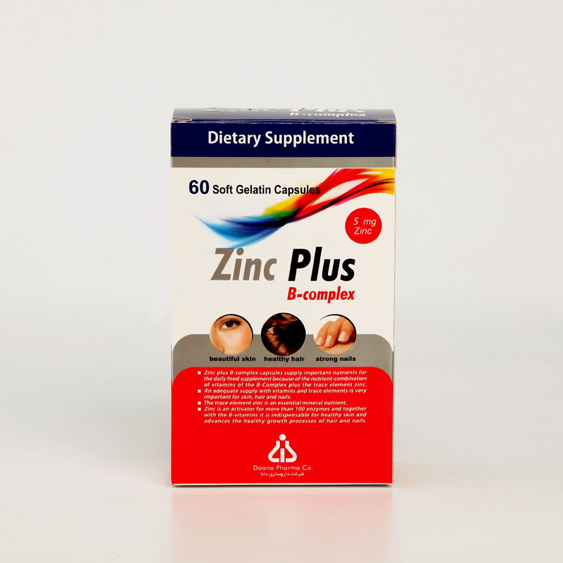 کپسول زینک پلاس ب‌کمپلکس ۵ میلی‌گرم دانا (Zinc Plus B-Complex)