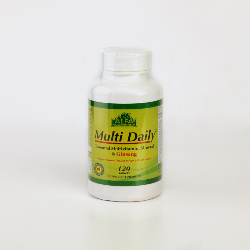 قرص مولتی دیلی مولتی‌ویتامین + جینسنگ آلفا ویتامینز (Multi Daily)