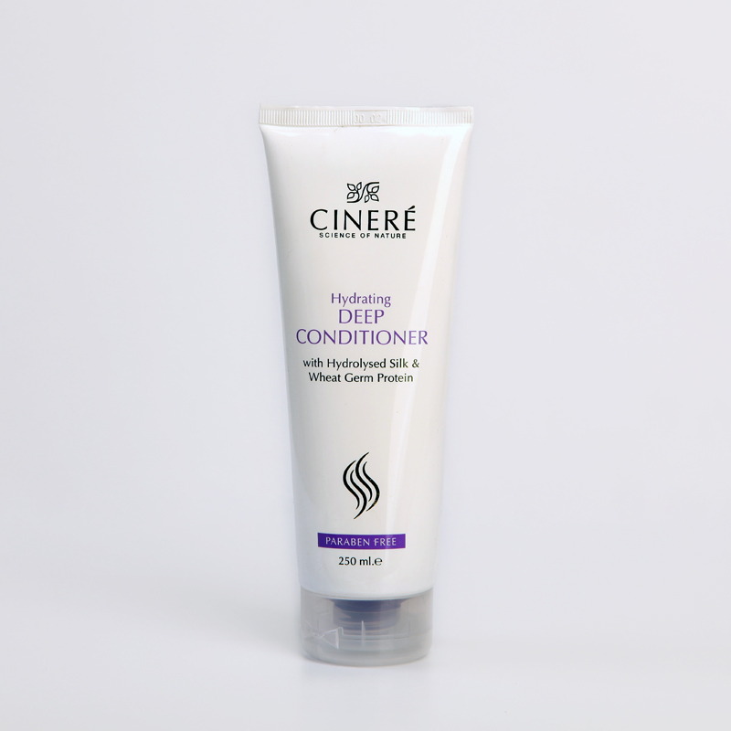 نرم‌کننده عمیق آبرسان مو سینره حاوی پروتئین ابریشم هیدرولیز شده و جوانه گندم 250 میلی‌لیتر