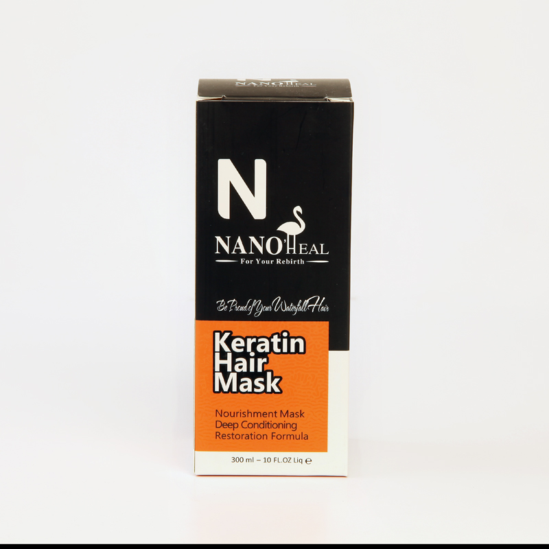 ماسک مو کراتینه نانوهیل (NanoHeal) ترمیم‌کننده و نرم‌کننده عمیق 300 میلی‌لیتر