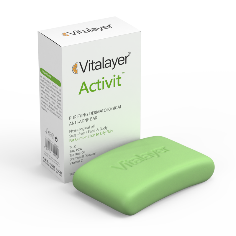 Vitalayer Activit Anti Acne Bar | پن ضد جوش و کنترل چربی ویتالیر برای پوست چرب