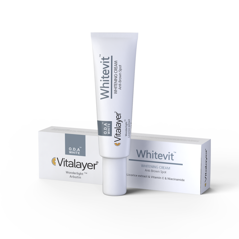 کرم روشن‌کننده Whitevit Whitening Cream ویتالیر | ضد لک و شفاف‌کننده پوست