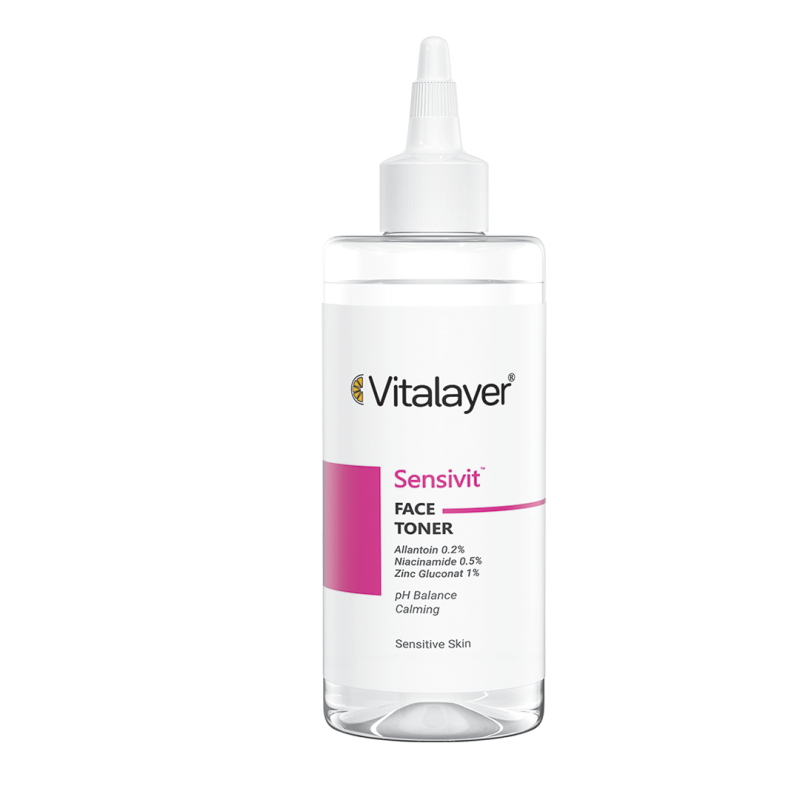 تونر پوست حساس ویتالیر Sensivit Face Toner | تسکین‌دهنده و تنظیم PH پوست