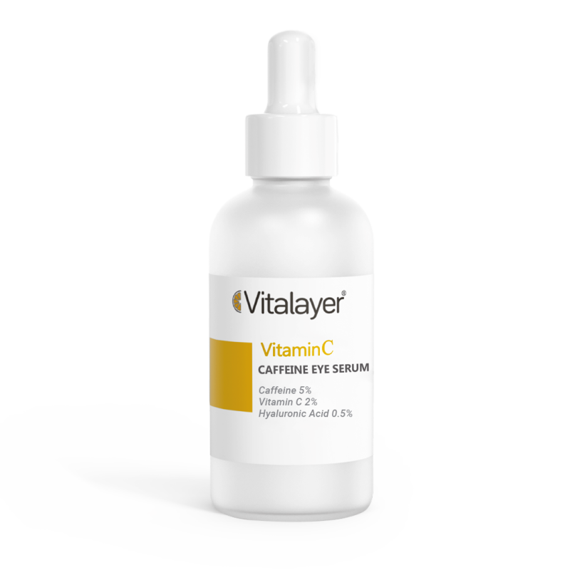 سرم دور چشم کافئین و ویتامین C ویتالیر Vitalayer Vitamin C Caffeine Eye Serum | رفع پف و تیرگی دور چشم