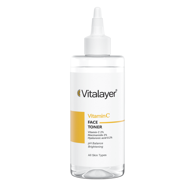 تونر صورت ویتامین C ویتالیر Vitalayer حجم 200 میل | روشن‌کننده و تنظیم‌کننده pH پوست