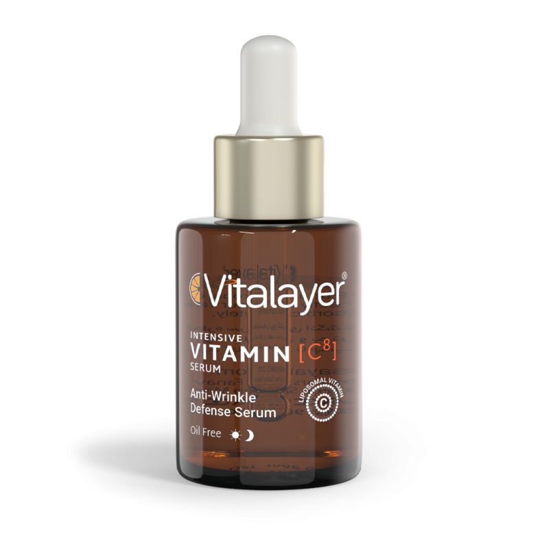 سرم روشن کننده و ضد چروک ویتامین C ویتالیر Vitalayer حجم 30 میل | سرم ویتامین سی اینتنسیو C8