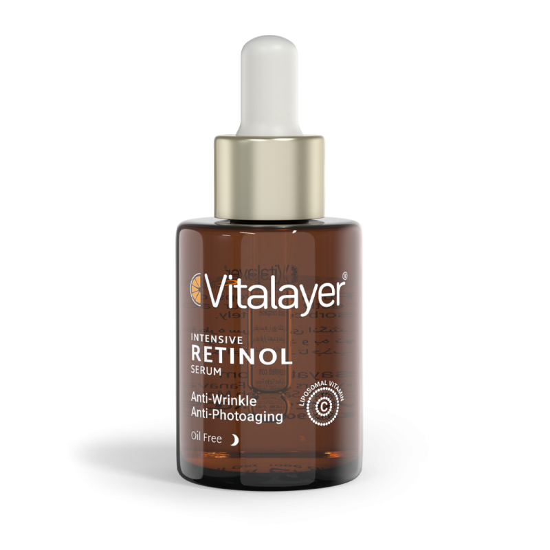 سرم ضد چروک و جوانساز رتینول ویتالیر Vitalayer حجم 30 میل | سرم رتینول اینتنسیو شب