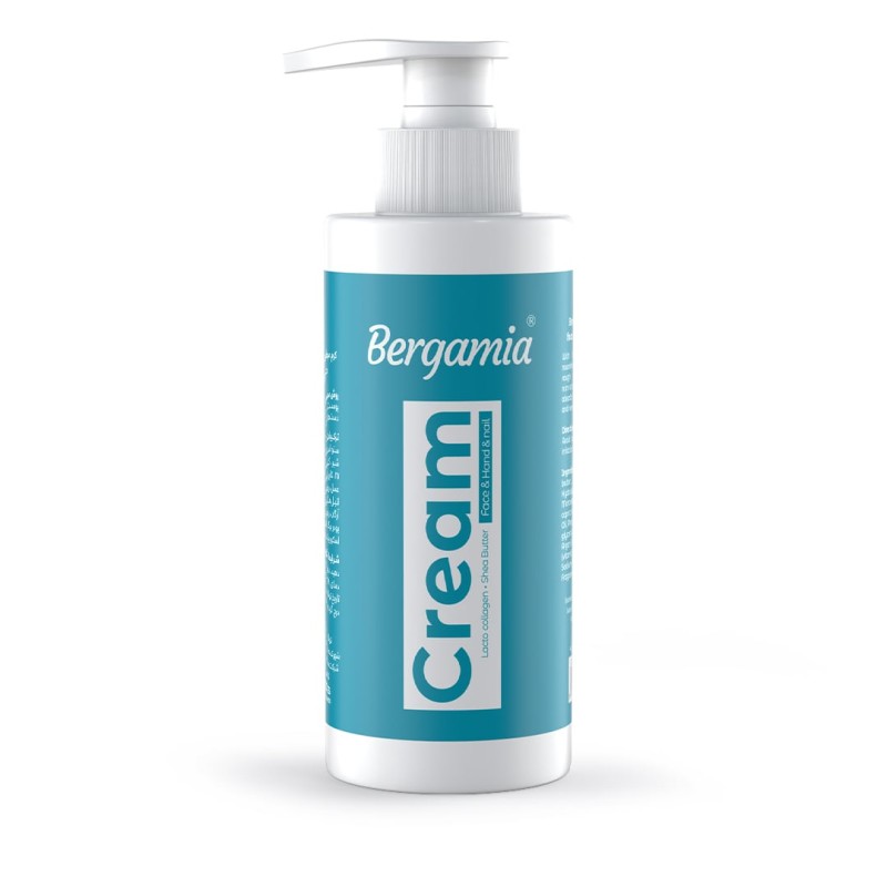 کرم دست مرطوب کننده کلاژن 250 میلی برگامیا Bergamia Collagen Hand Moisturizing Cream 250ml | کمک به لطافت، نرمی و ظاهر شاداب پوست دست