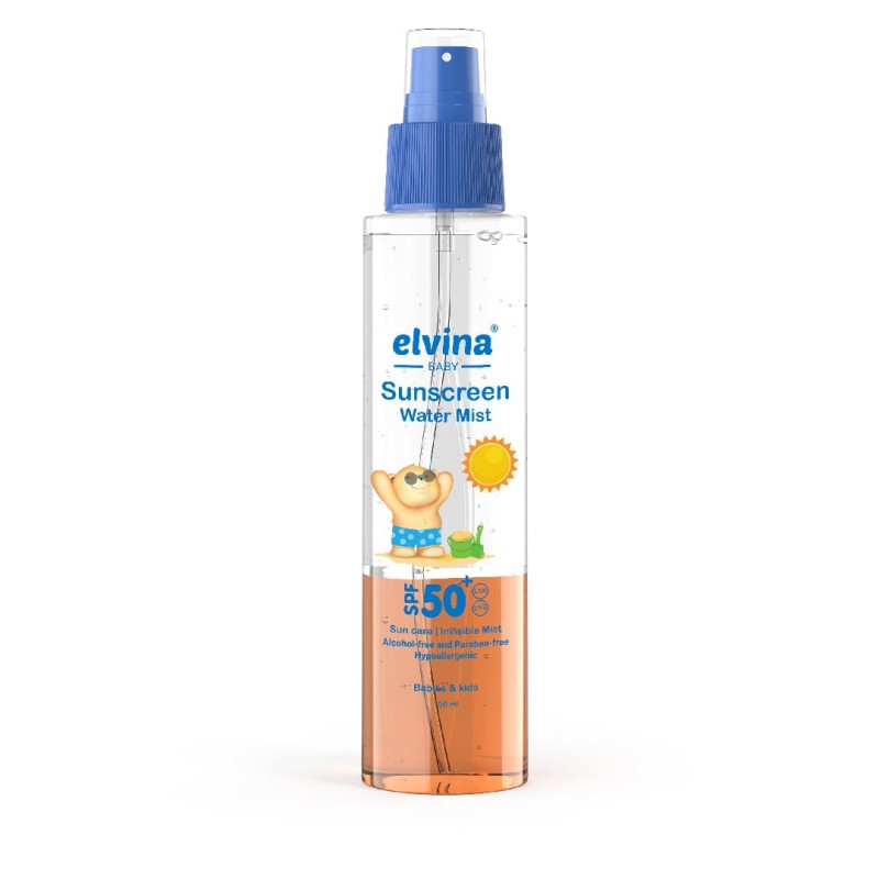اسپری ضدآفتاب کودک الوینا Elvina Baby Sunscreen Spray | محافظت از پوست کودک در برابر نور خورشید