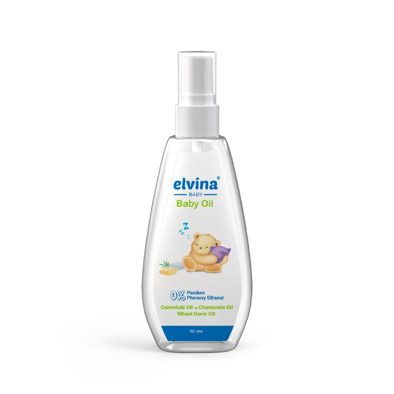 روغن صورت و بدن کودک الوینا Elvina Baby Face & Body Oil | نرم کردن و حفظ رطوبت پوست کودک