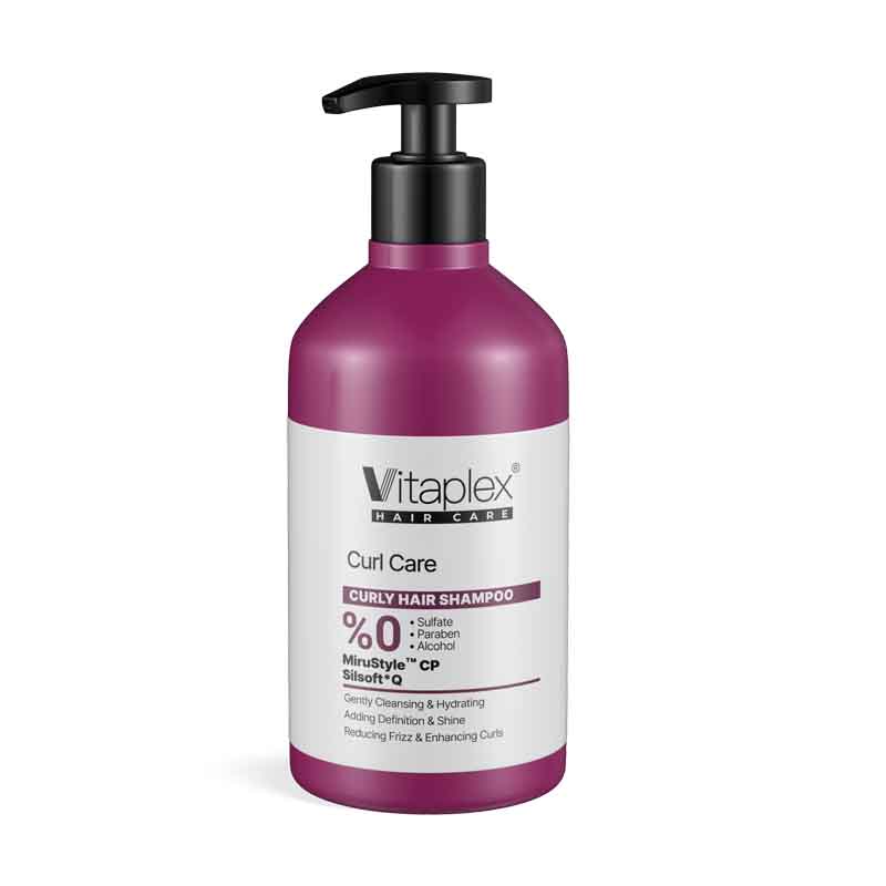 شامپو مناسب موهای فر ویتاپلکس Vitaplex Curl Care Shampoo | پاکسازی ملایم و کمک به حفظ حالت طبیعی موهای فر