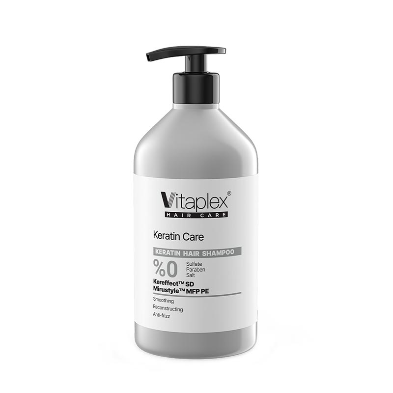 شامپو مناسب موهای کراتینه شده ویتاپلکس Vitaplex Keratin Shampoo | پاکسازی ملایم و مراقبت از موهای کراتینه شده