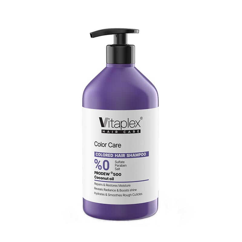 شامپو مناسب موهای رنگ شده ویتاپلکس Vitaplex Shampoo For Colored Hair | پاکسازی ملایم و کمک به حفظ کیفیت موهای رنگ شده