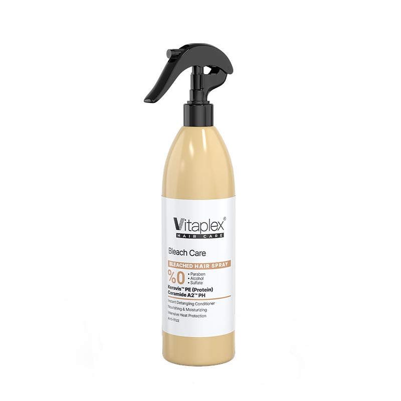 اسپری نرم کننده مناسب موهای دکلره شده ویتاپلکس Vitaplex Leave-In Spray For Bleached Hair | افزایش شانه‌پذیری و لطافت موهای دکلره شده