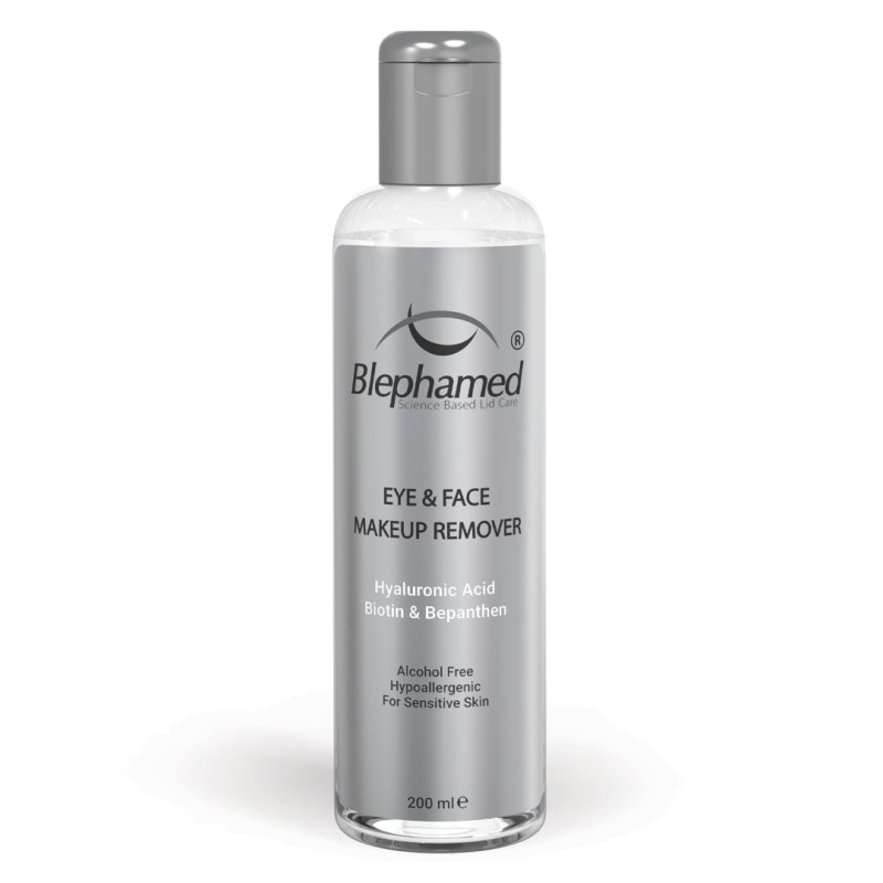 محلول پاک کننده آرایش چشم و صورت بلفامد Blephamed Eye & Face Makeup Remover Solution | پاکسازی ملایم آرایش چشم و صورت بدون ایجاد خشکی شدید