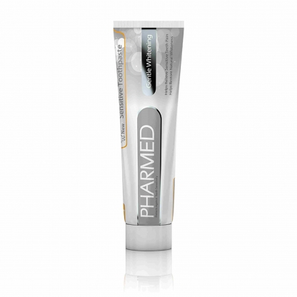 خمیردندان سفید کننده دندان‌های حساس فارمد Pharmed Sensitive Whitening Toothpaste | کمک به کاهش حساسیت و حفظ سفیدی دندان‌ها