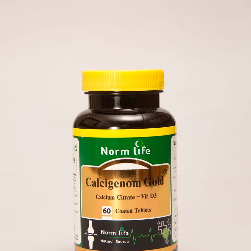قرص کلسیژنوم گلد نورم لایف Norm Life Calcigenom Gold | کلسیم سیترات و ویتامین D3 برای سلامت استخوان