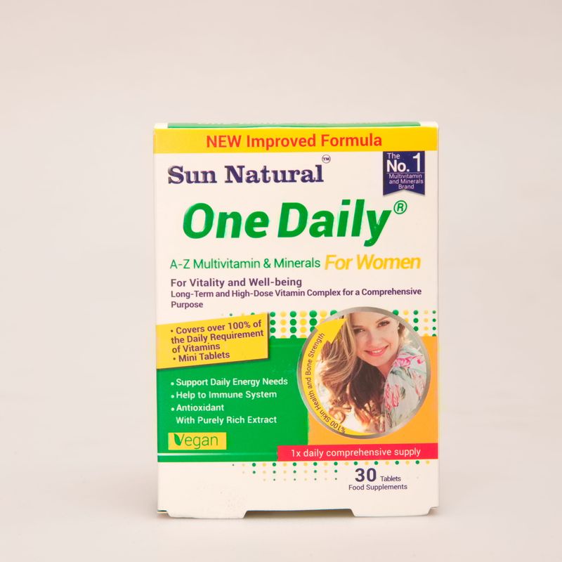 قرص One Daily For Women سان نچرال | مولتی ویتامین و مینرال کامل بانوان