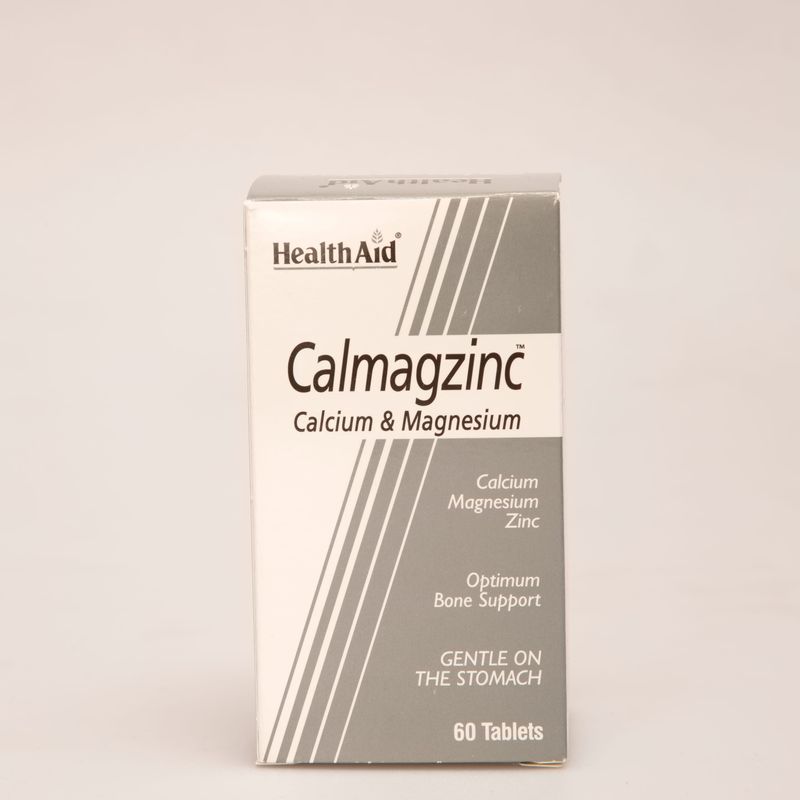 قرص کالماگزینک هلث اید | مکمل کلسیم، منیزیم و زینک HealthAid Calmagzinc 60 Tablets