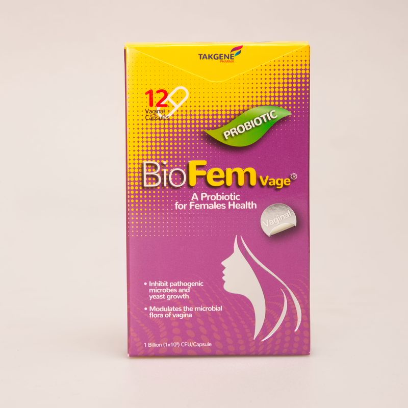 کپسول واژینال بیوفم واژ تک ژن فارما | BioFem Vage پروبیوتیک سلامت بانوان 12 عددی