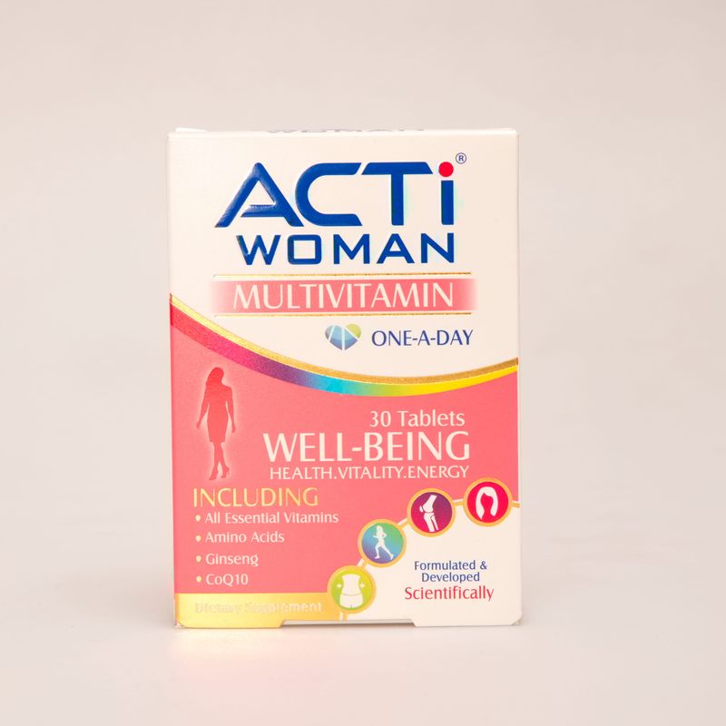 قرص مولتی ویتامین اکتی وومن | ACTi Woman Multivitamin مخصوص بانوان 30 عددی