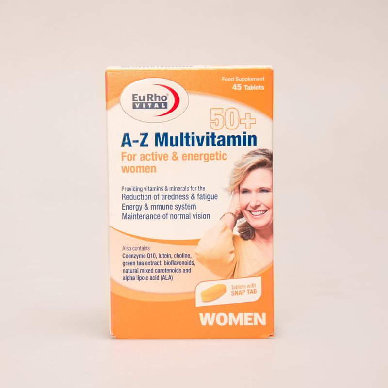 مولتی ویتامین بانوان بالای ۵۰ سال یورو ویتال | EuRho Vital A-Z Multivitamin Women 50+