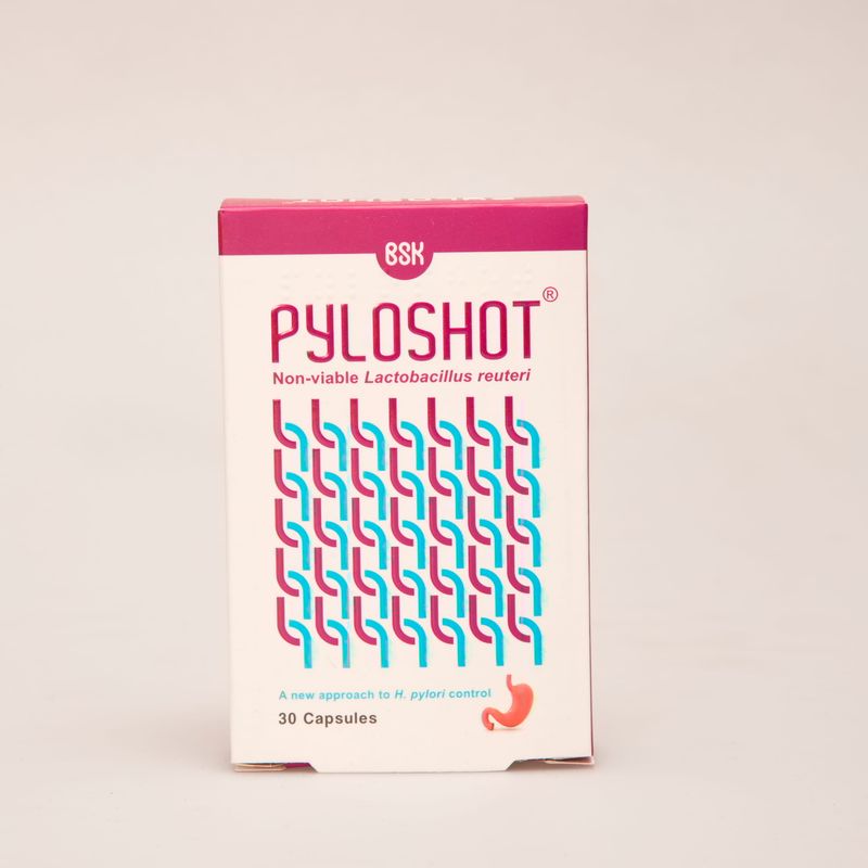 کپسول Pyloshot | مکمل کمک‌کننده به کنترل هلیکوباکتر پیلوری و سلامت معده