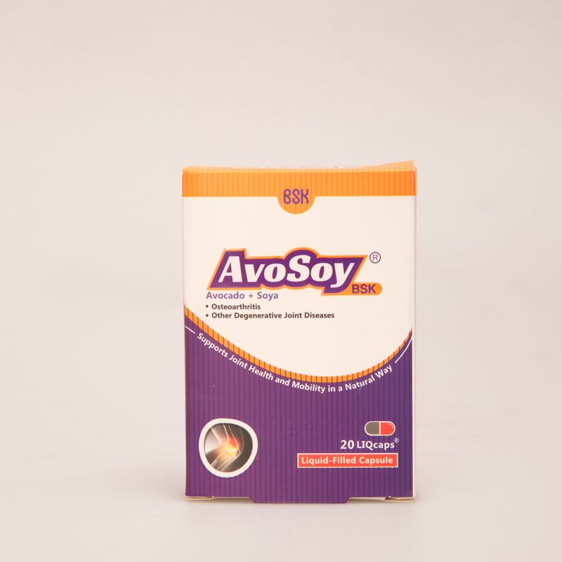 کپسول AvoSoy BSK | مکمل آووکادو و سویا (ASU) برای سلامت مفاصل و کاهش علائم آرتروز