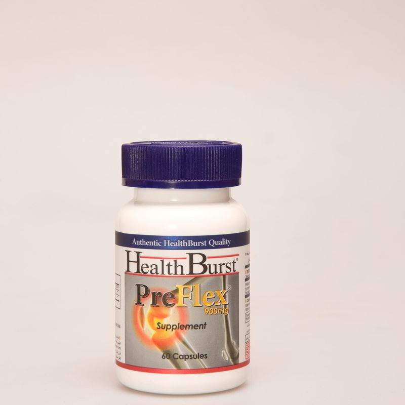 کپسول HealthBurst PreFlex 900mg | مکمل تقویت مفاصل، غضروف و کاهش درد زانو