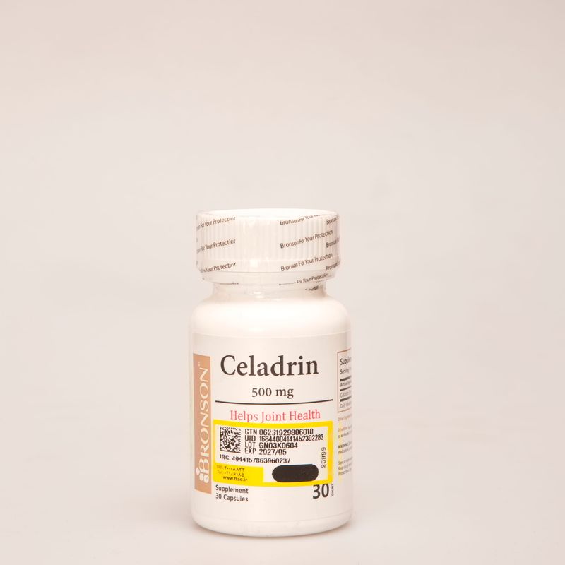 کپسول سلادرین 500 میلی‌گرم برونسون | Celadrin 500 mg برای سلامت مفاصل و کاهش درد