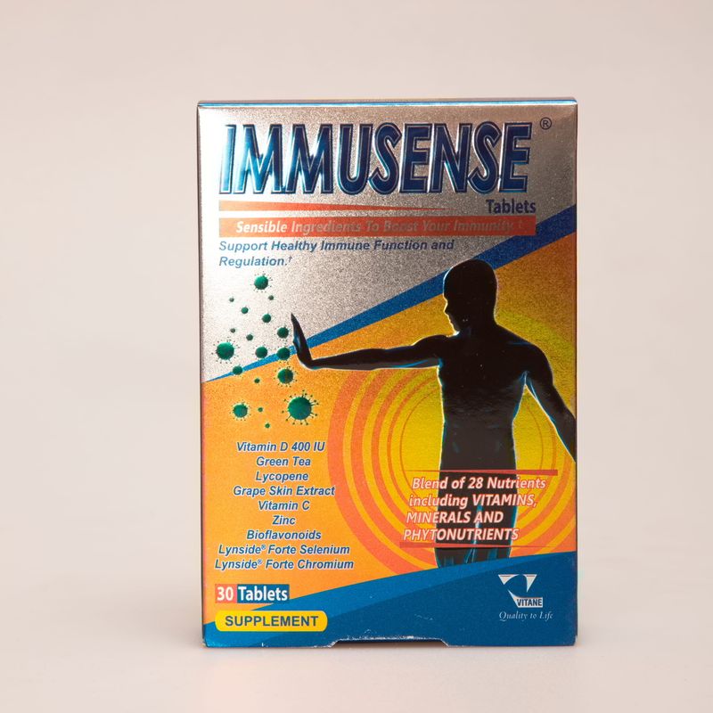 قرص Immusense ویتین | مکمل تقویت سیستم ایمنی حاوی ویتامین‌ها، مواد معدنی و آنتی‌اکسیدان‌ها
