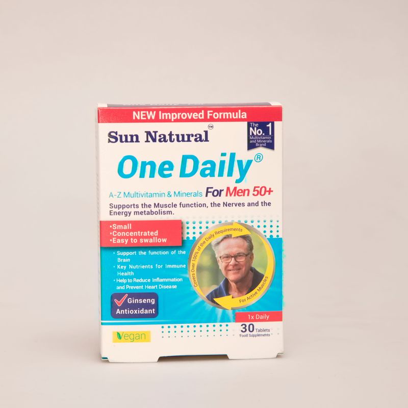 مولتی ویتامین وان دیلی مردان بالای ۵۰ سال سان نچرال | Sun Natural One Daily For Men 50+