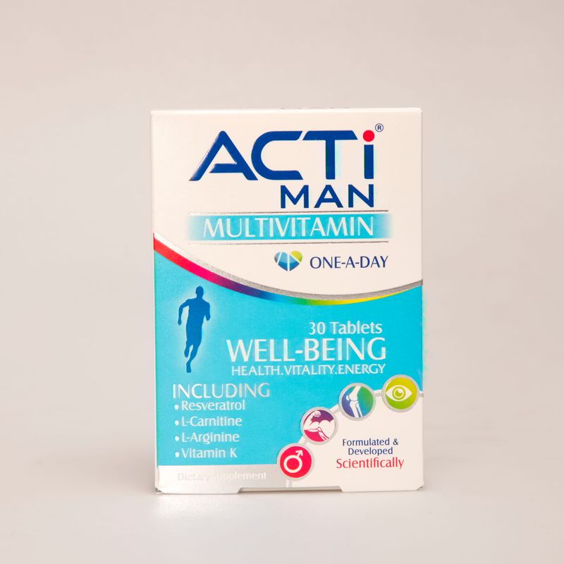 قرص مولتی ویتامین اکتی من (ACTI MAN) | مولتی ویتامین تخصصی آقایان برای انرژی و سلامت عمومی