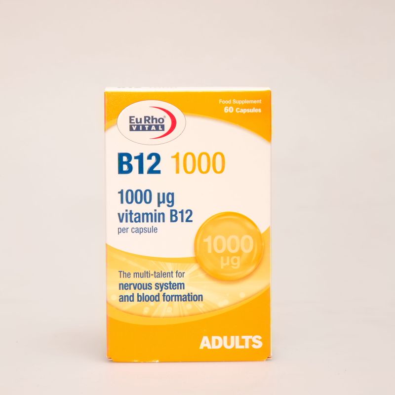 کپسول ویتامین B12 1000 یوروویتال | EuRho Vital Vitamin B12 1000 mcg